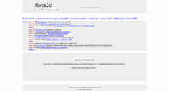 Desktop Screenshot of iforce2d.net